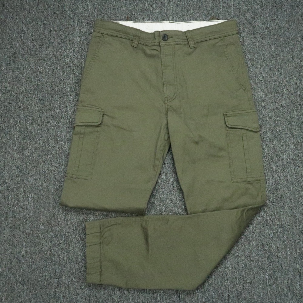 Diesel Pants Mens 32x30 Olive Green Cargo Pockets Stretch Adjustable Waist